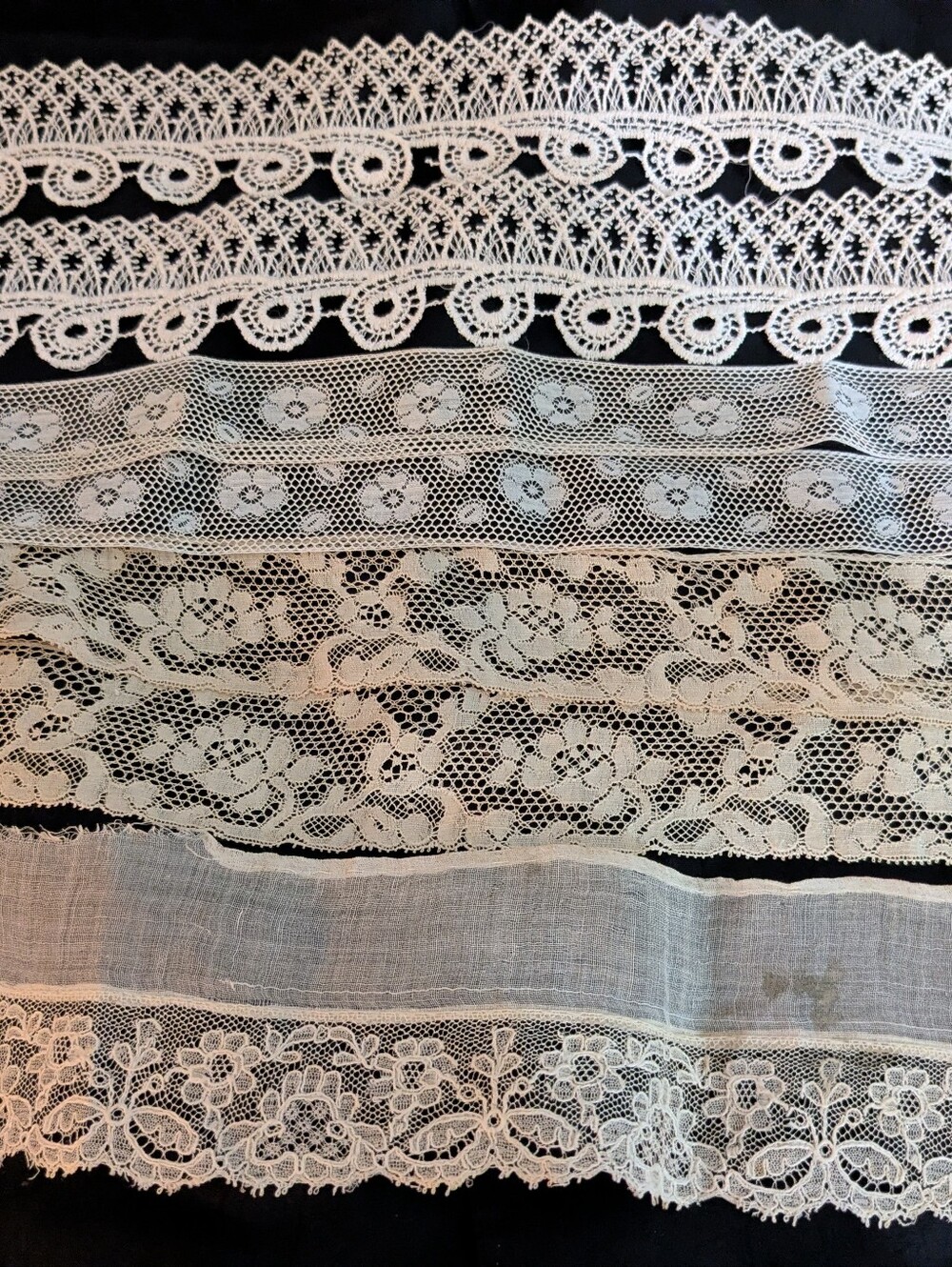 Vintage Antique Lace Trim Junk Journals Slow Stitch 3+Yds